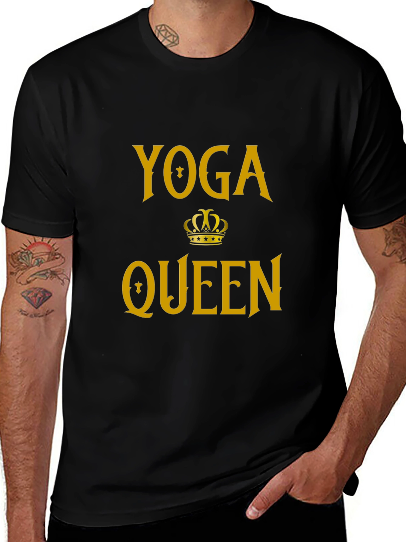Yoga Queen Graphic Tee - Black T-Shirt
