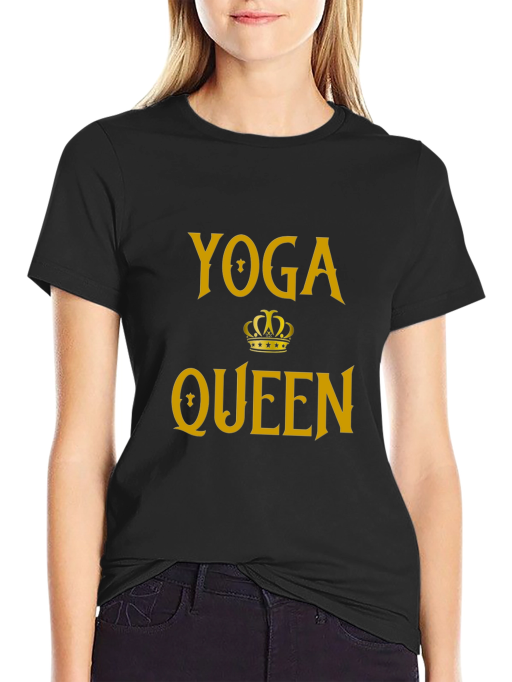 Yoga Queen Graphic Tee - Black T-Shirt