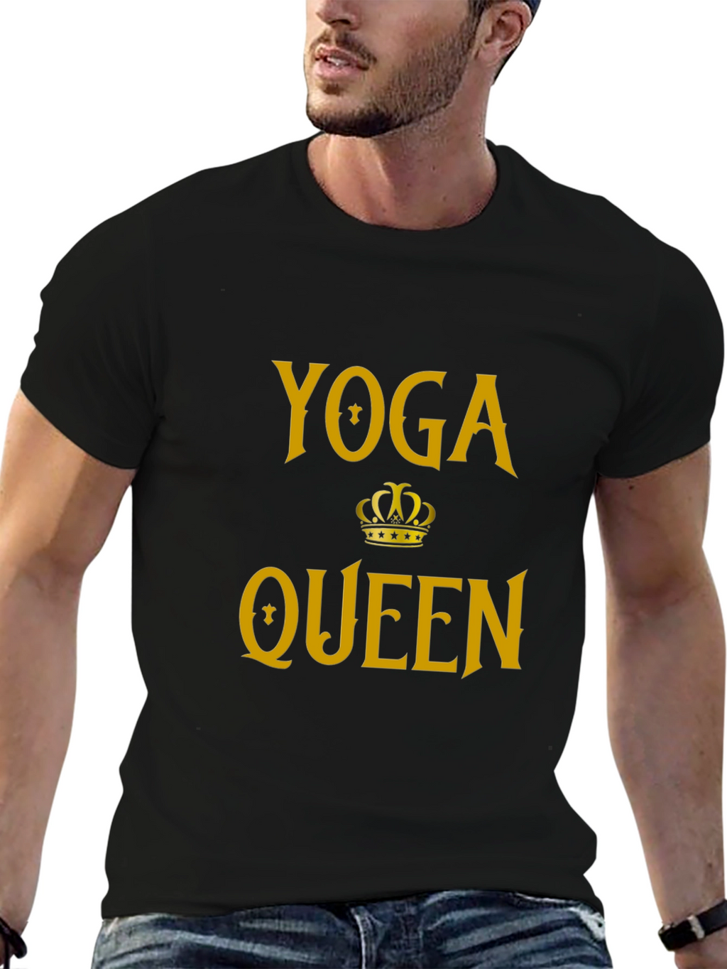 Yoga Queen Graphic Tee - Black T-Shirt