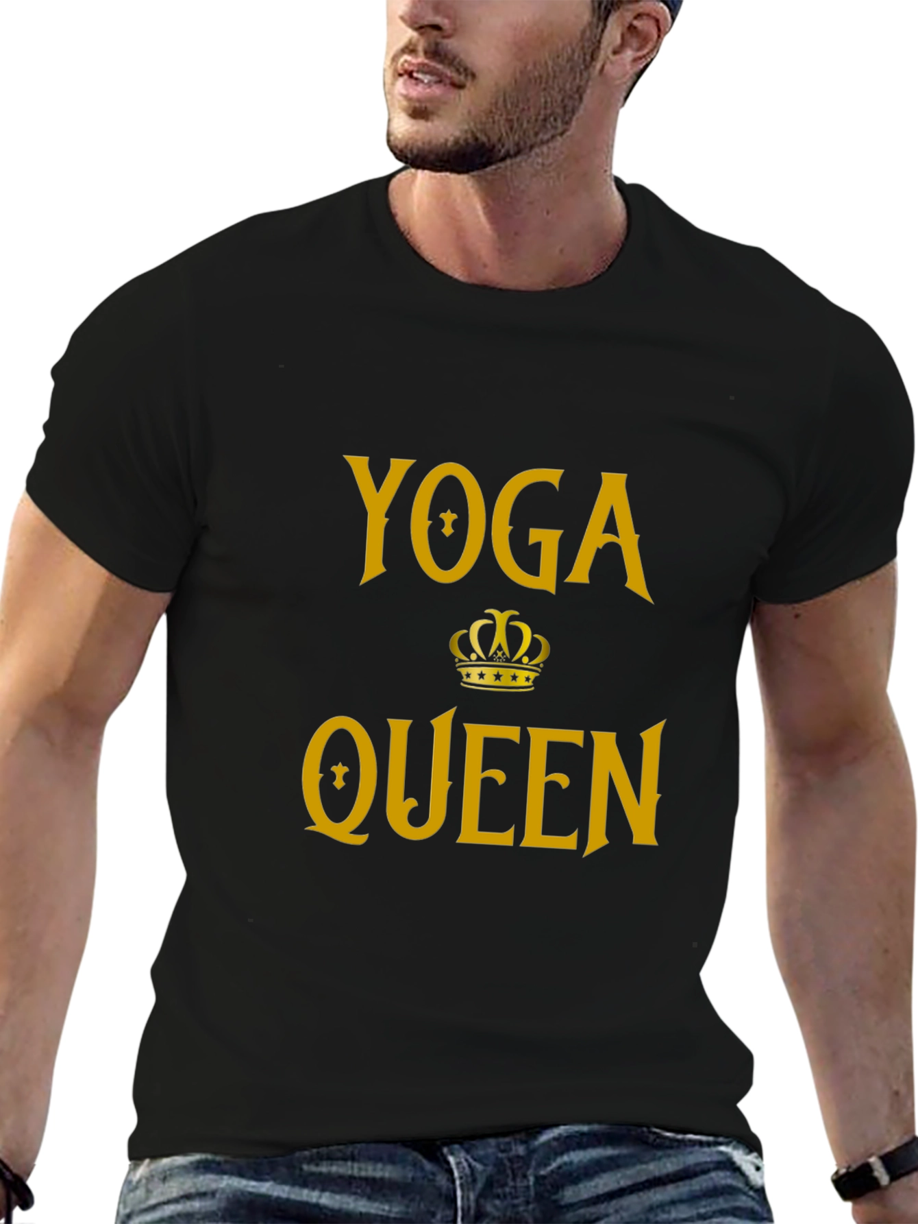 Yoga Queen Graphic Tee - Black T-Shirt