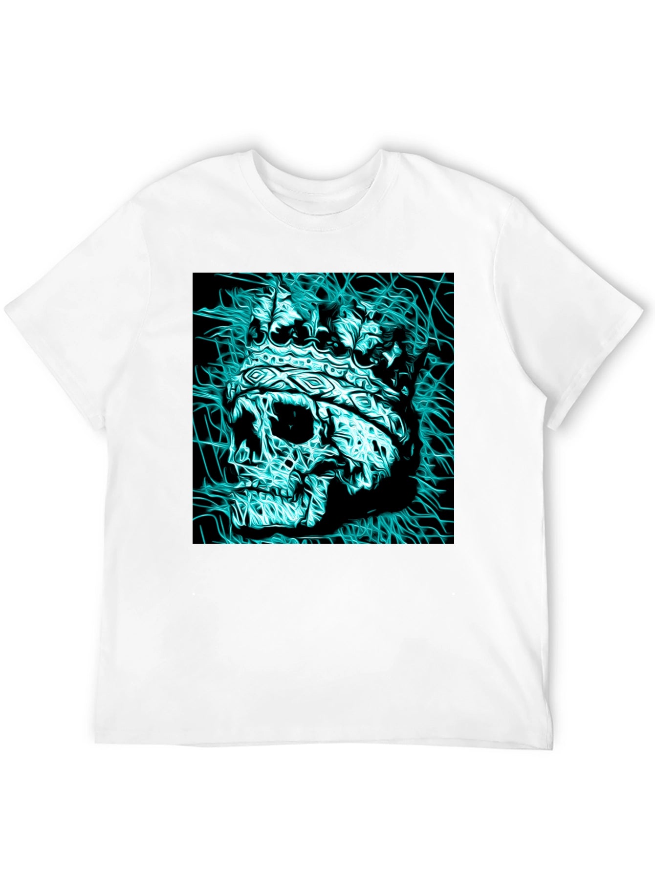 Skull King Graphic Tee - Black Cotton T-Shirt