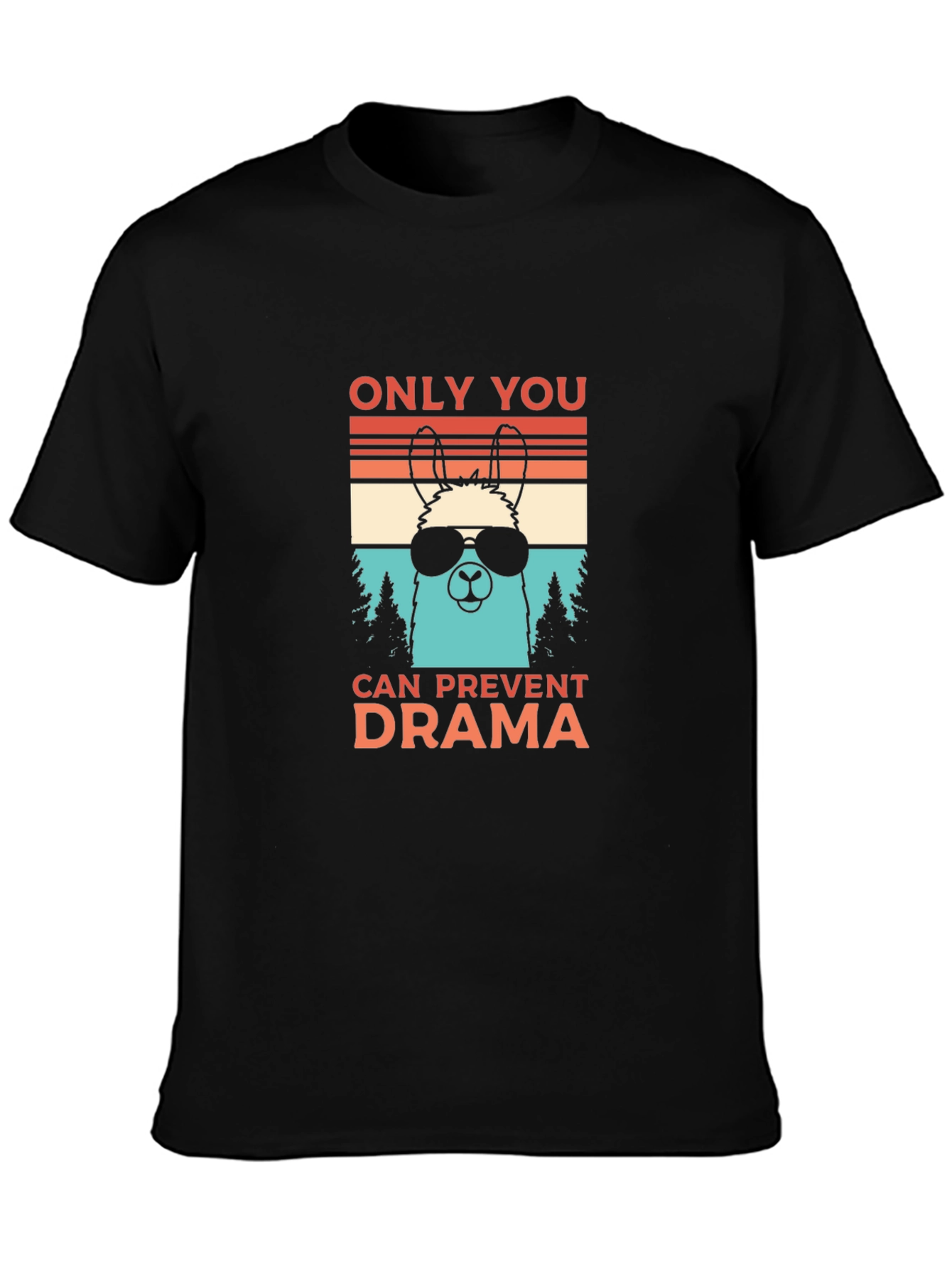Cool Llama Drama Prevention T-Shirt