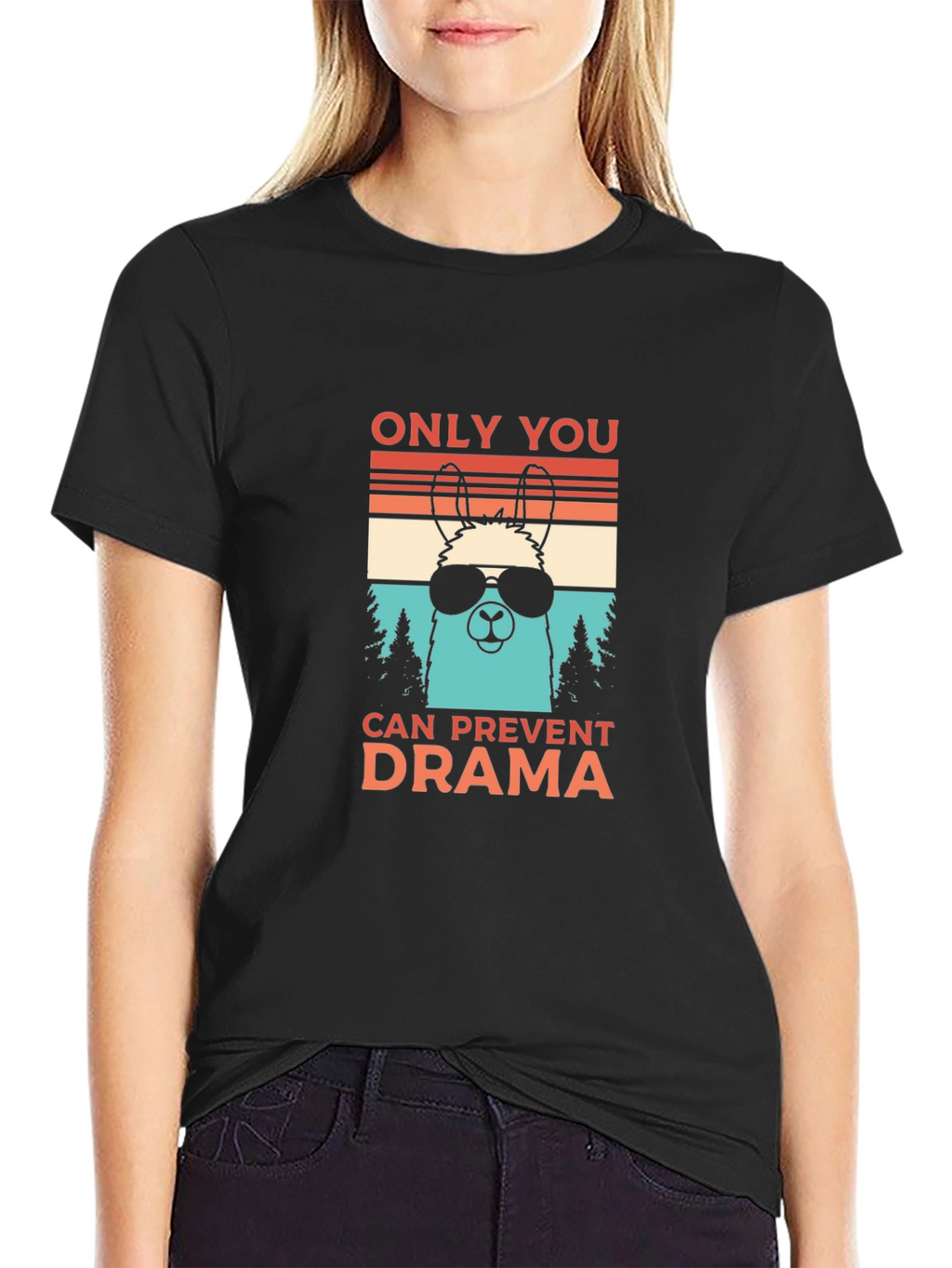Cool Llama Drama Prevention T-Shirt