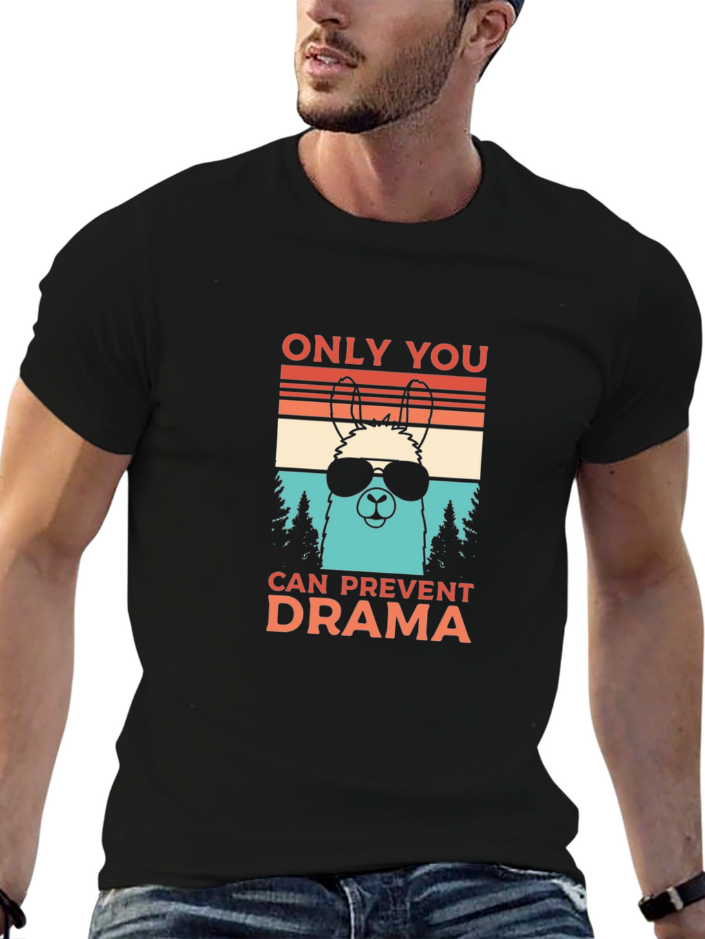 Cool Llama Drama Prevention T-Shirt