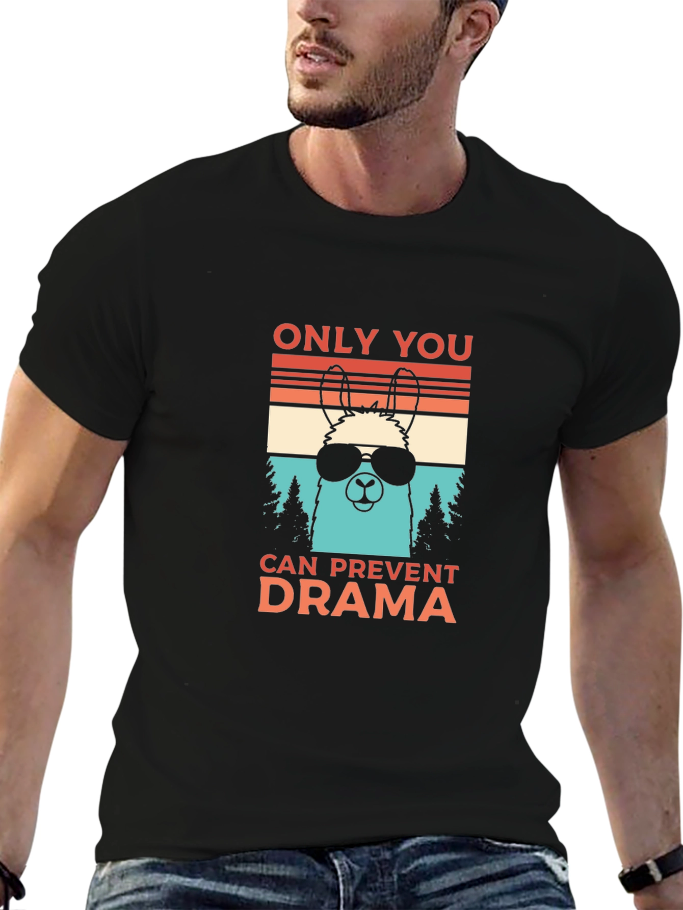 Cool Llama Drama Prevention T-Shirt