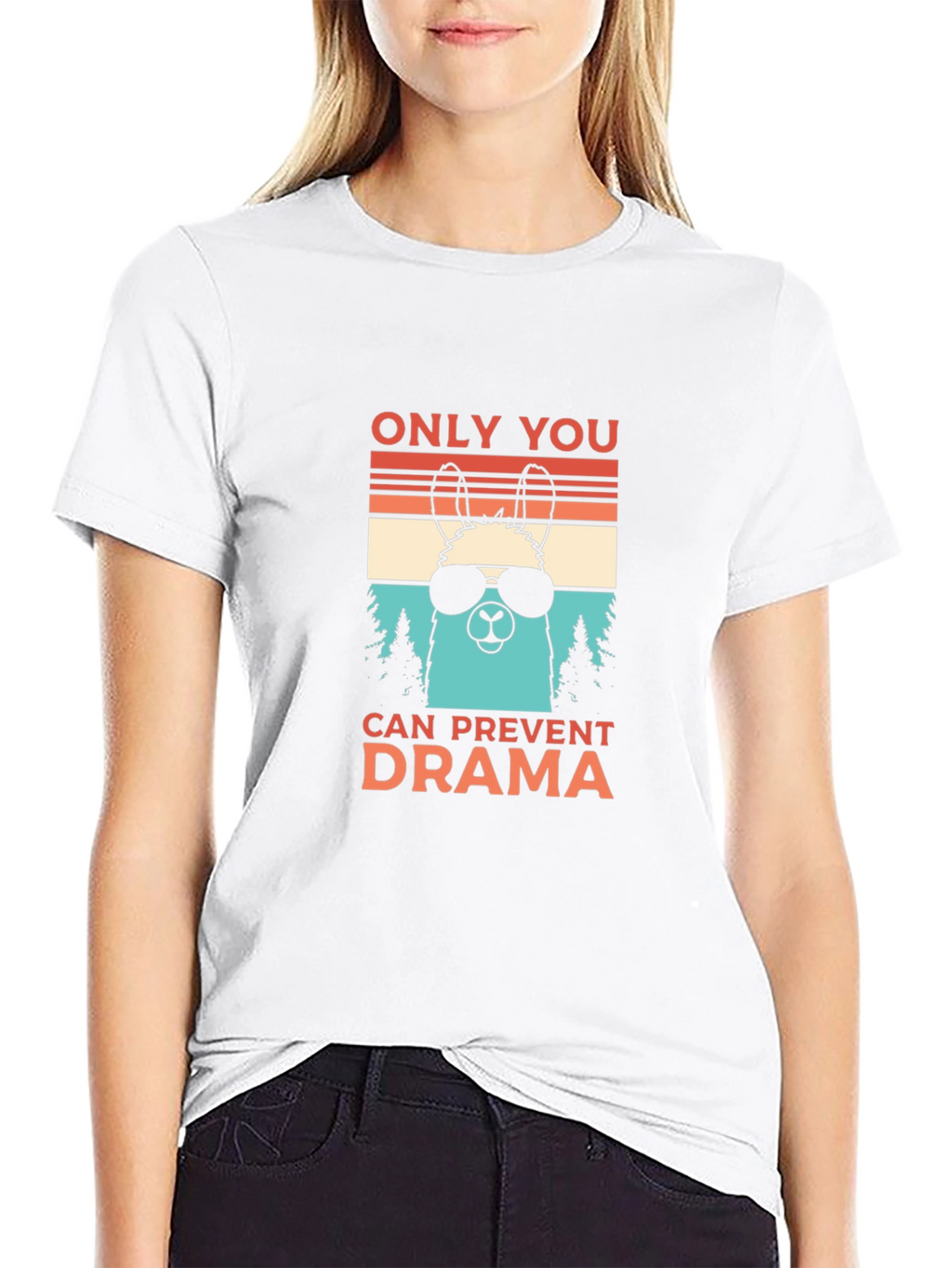 Cool Llama Drama Prevention T-Shirt