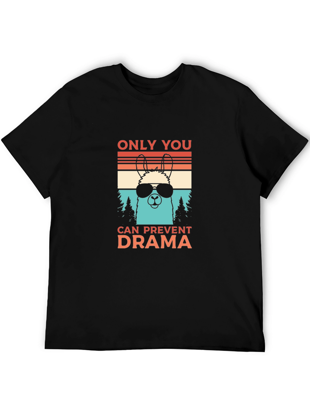 Cool Llama Drama Prevention T-Shirt