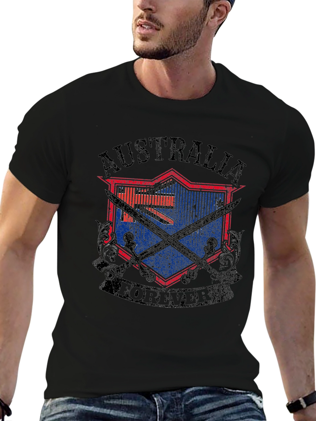Australia Forever Graphic Tee - Black
