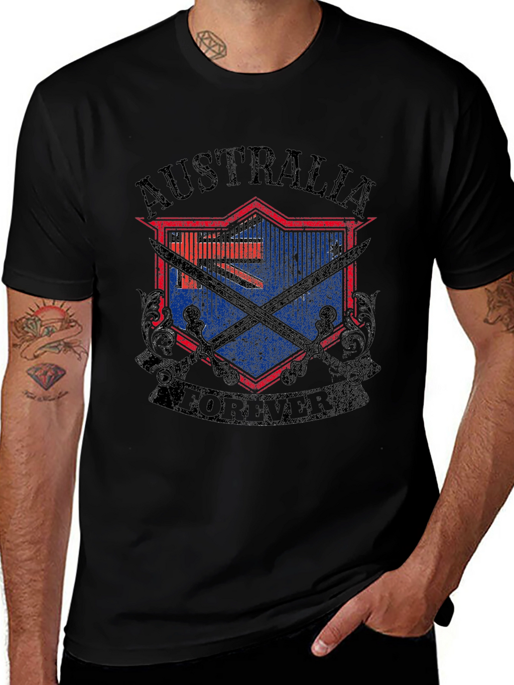Australia Forever Graphic Tee - Black