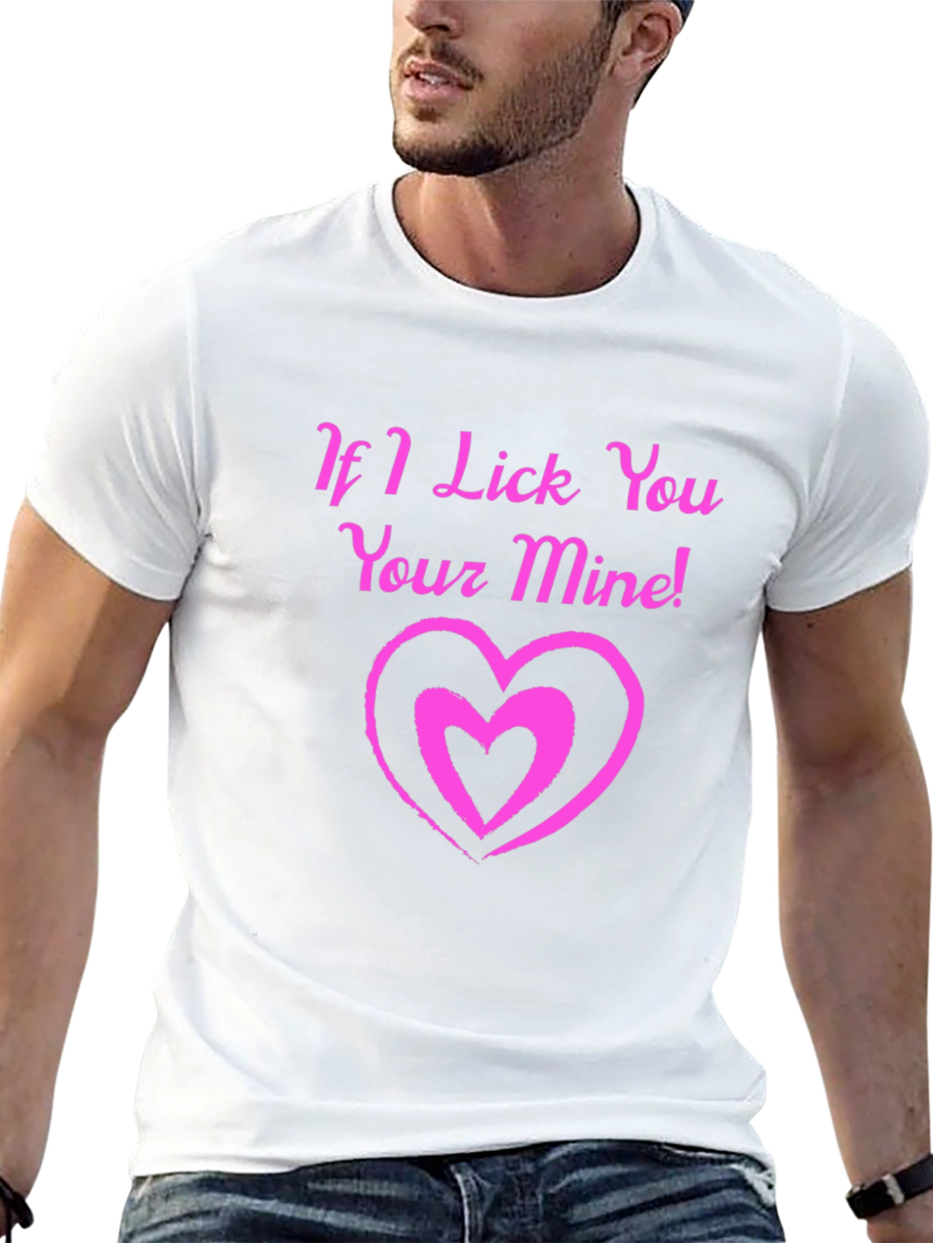 If I Lick You Your Mine! Black T-Shirt