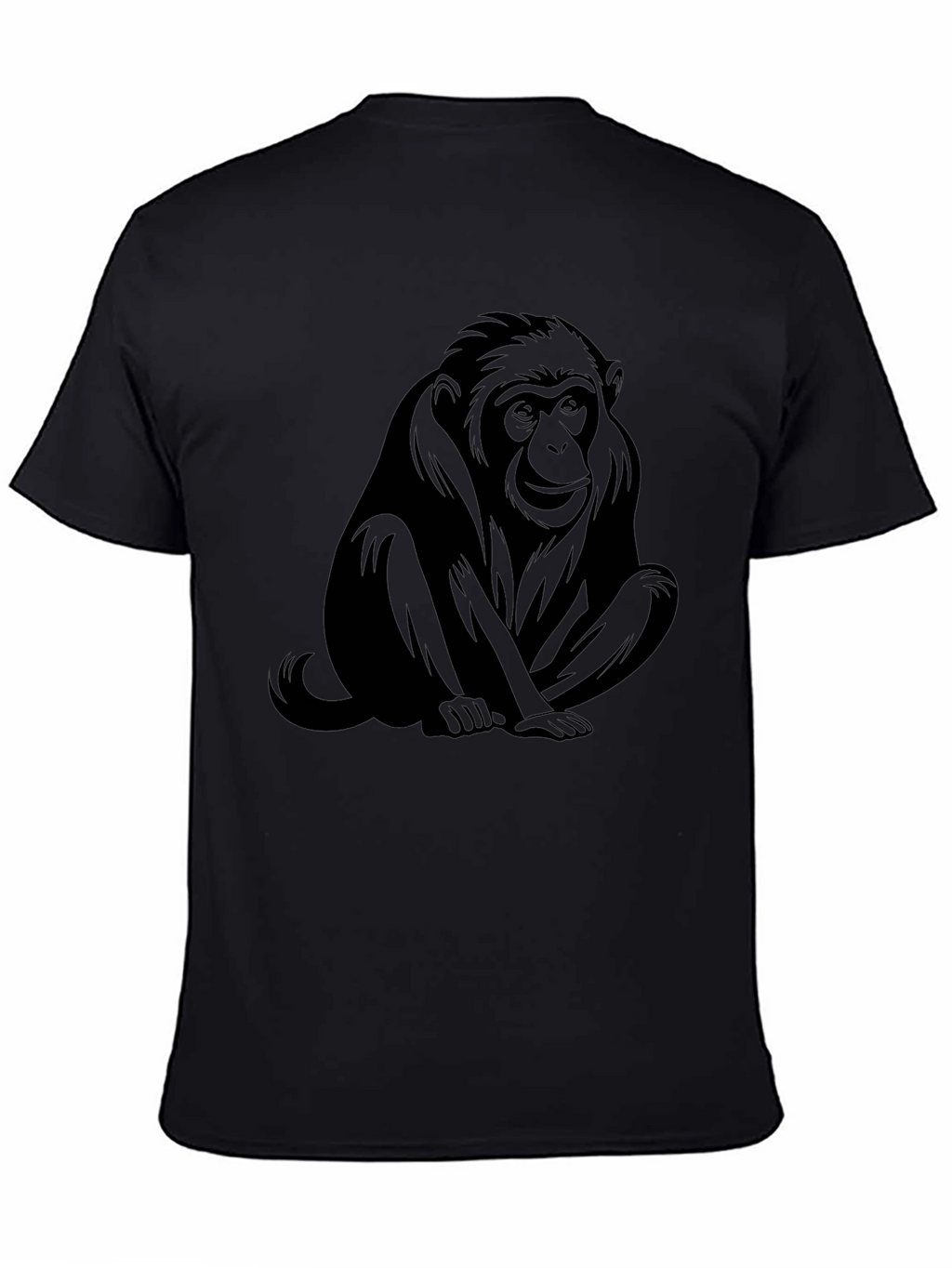 Black Monkey Graphic Tee - Unisex Casual Shirt