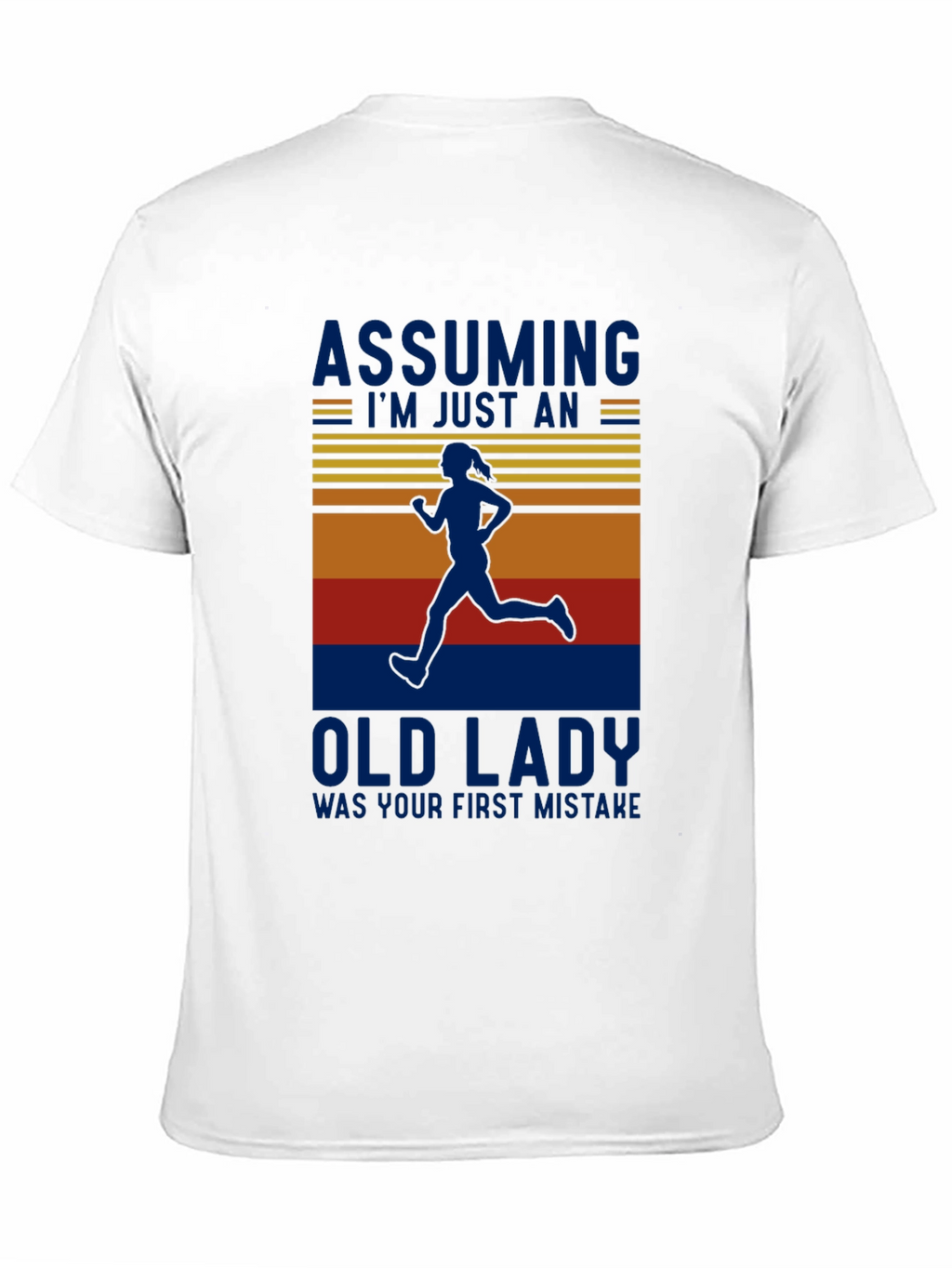 Funny Running Old Lady T-Shirt