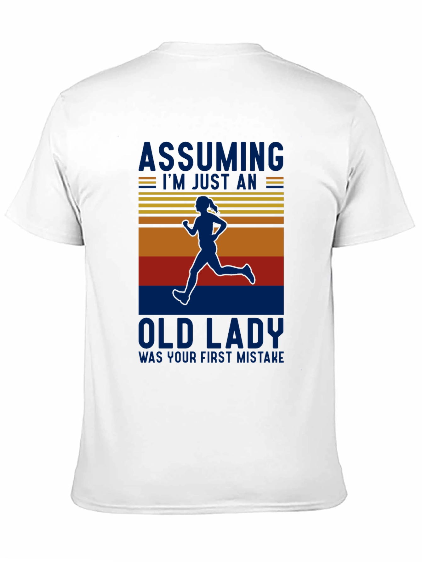 Funny Running Old Lady T-Shirt