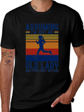 Funny Running Old Lady T-Shirt