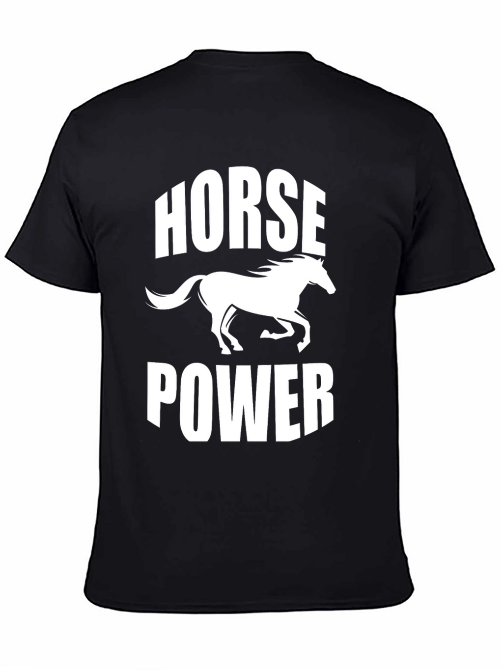 Horsepower Graphic Black Tee