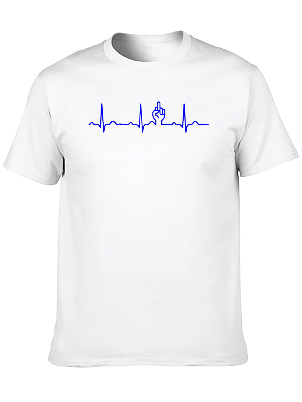 Funny Middle Finger Heartbeat T-Shirt