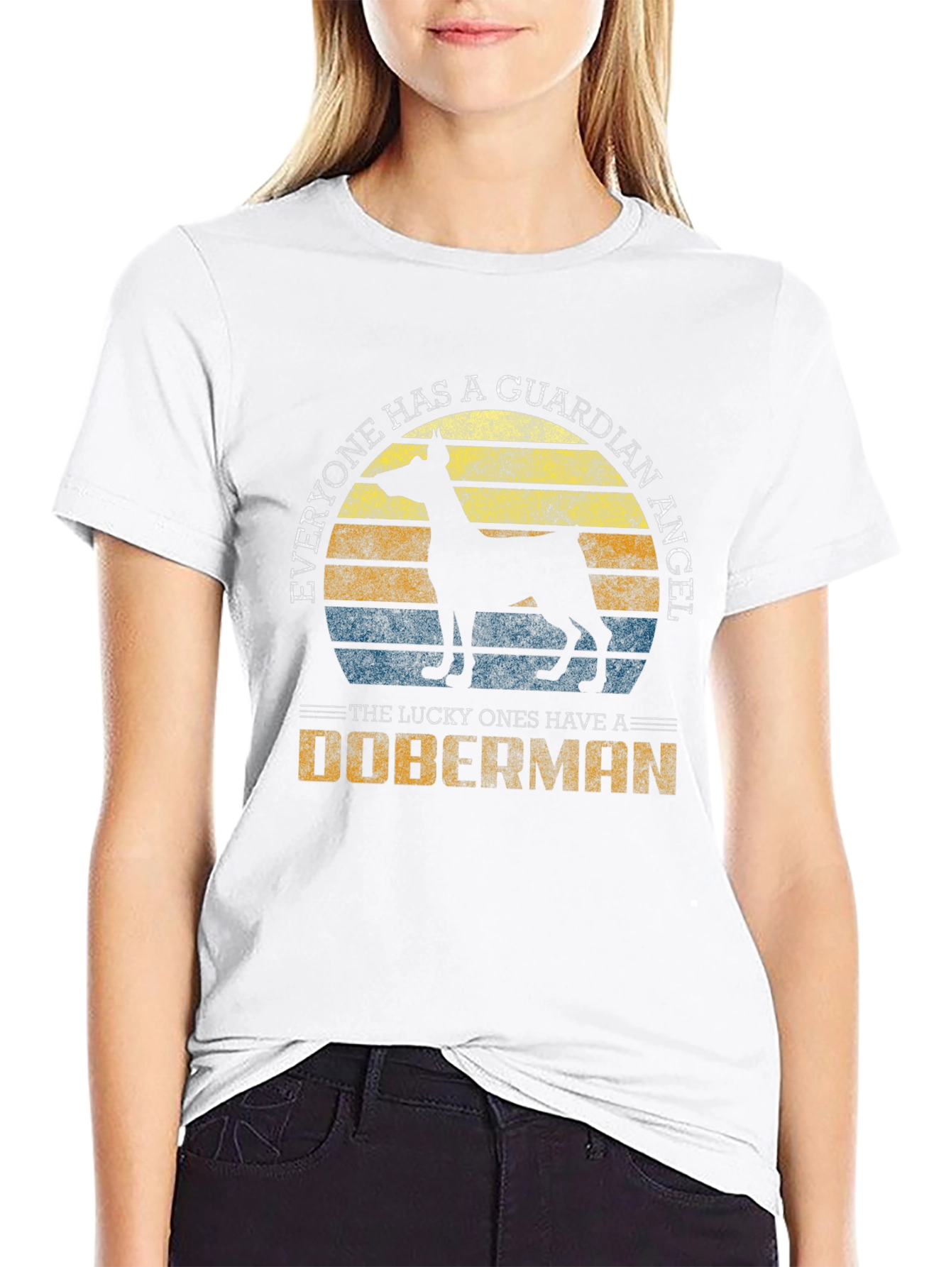 Doberman Guardian Angel Graphic Tee - Unisex