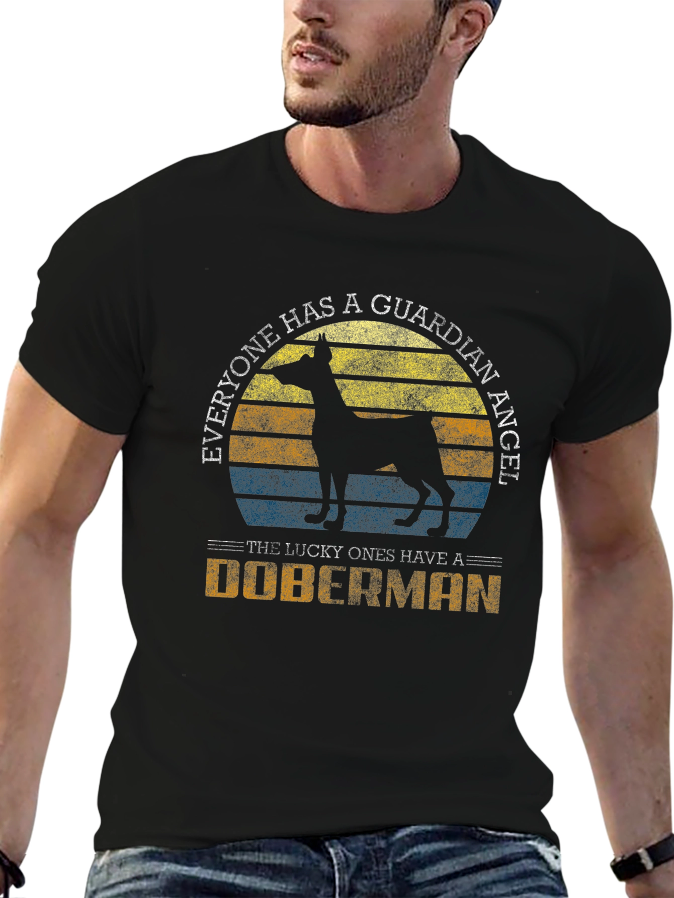 Doberman Guardian Angel Graphic Tee - Unisex
