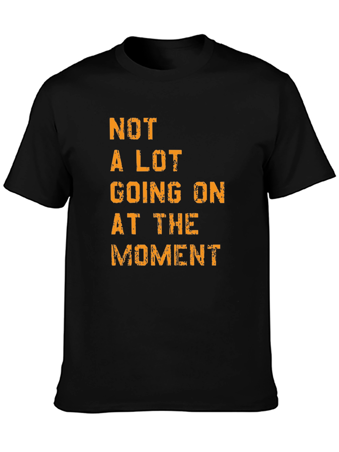 Mens Not A Lot Going On Graphic Tee - Black