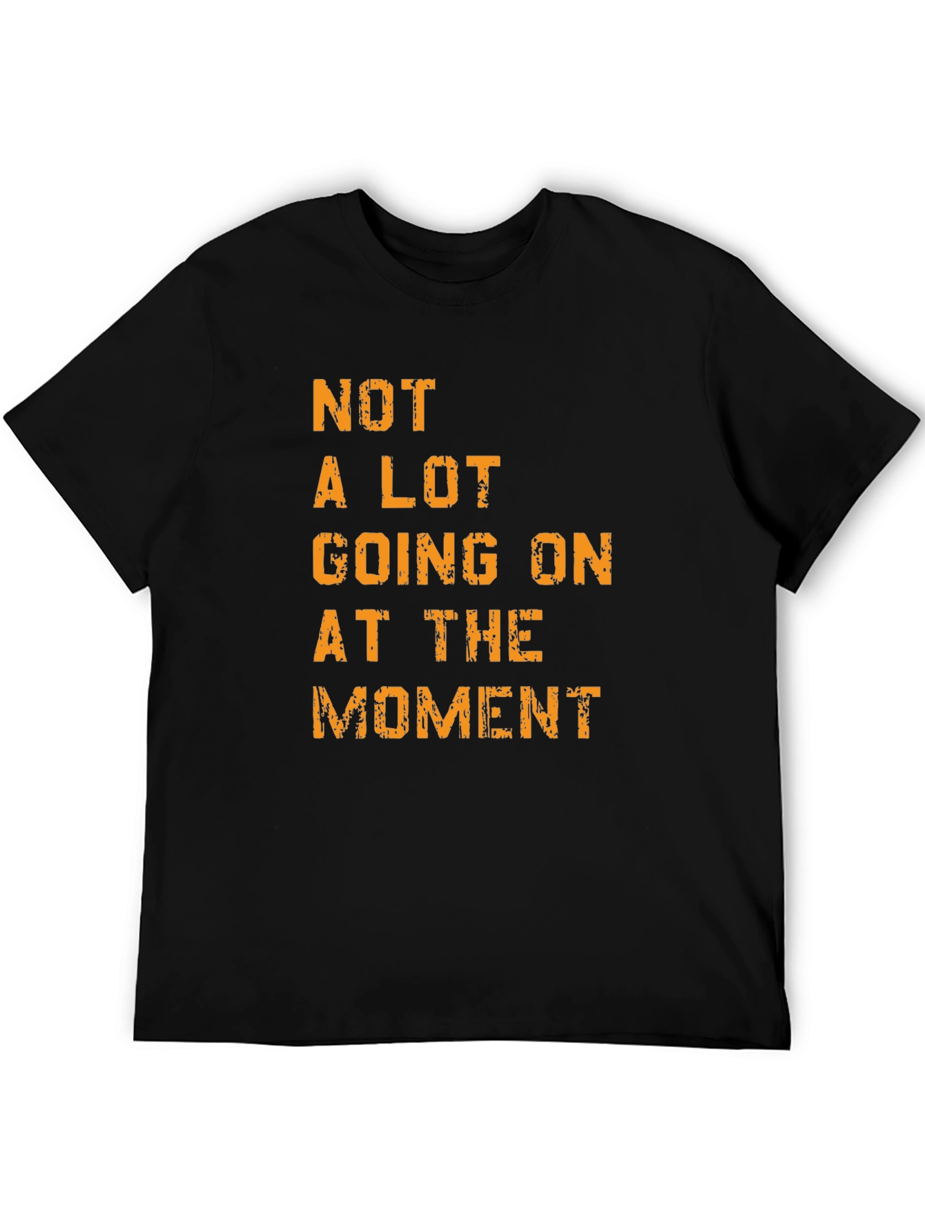 Mens Not A Lot Going On Graphic Tee - Black