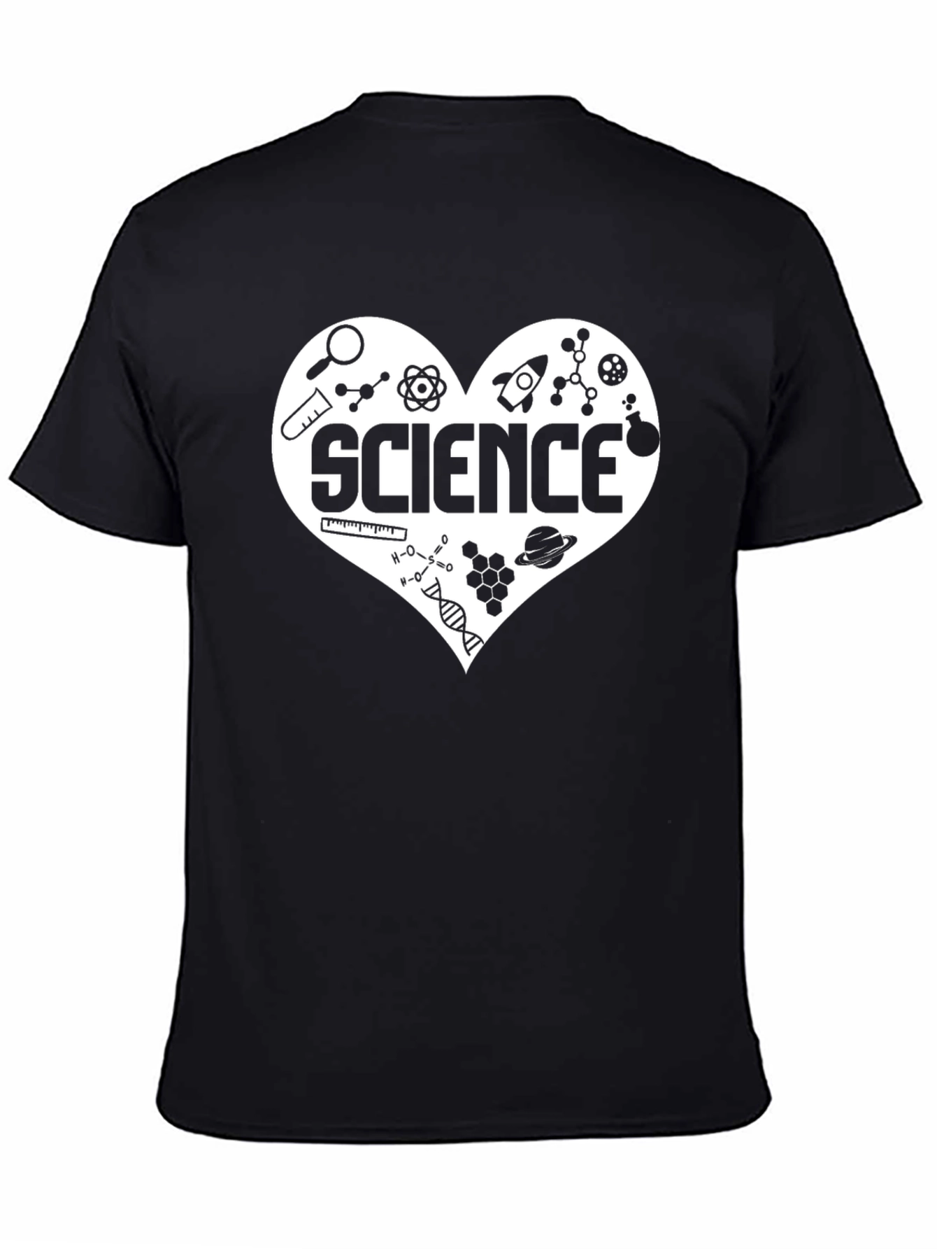 Science Love T-Shirt - Black