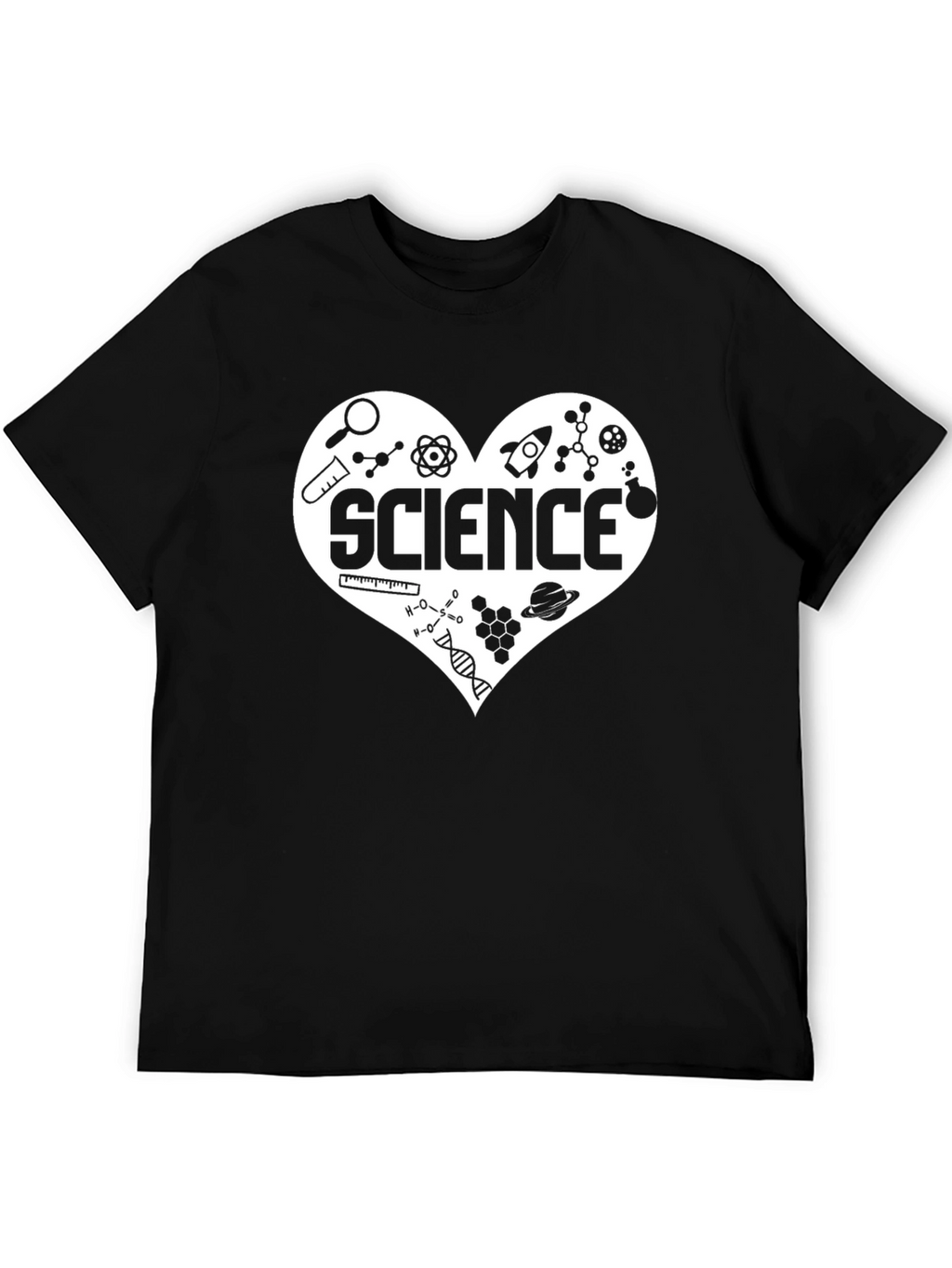 Science Love T-Shirt - Black