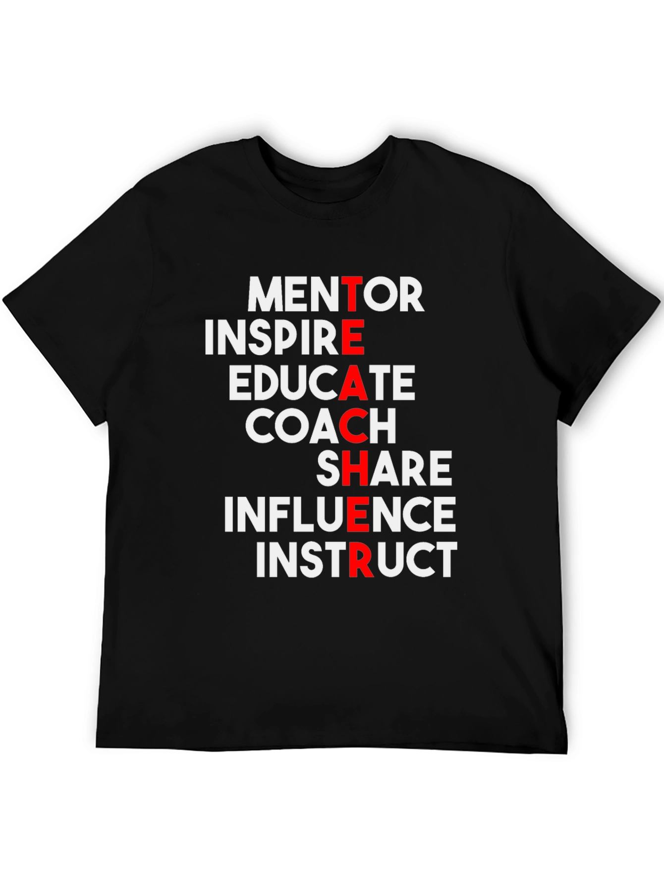Teacher Definition T-Shirt - Mentor Inspire Educate