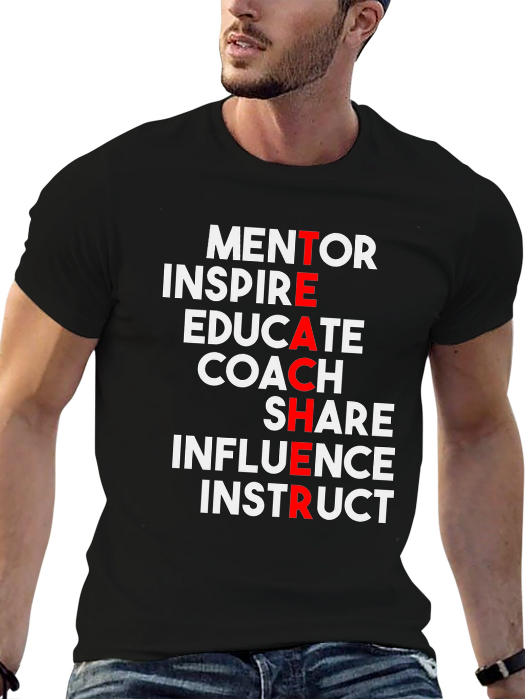 Teacher Definition T-Shirt - Mentor Inspire Educate