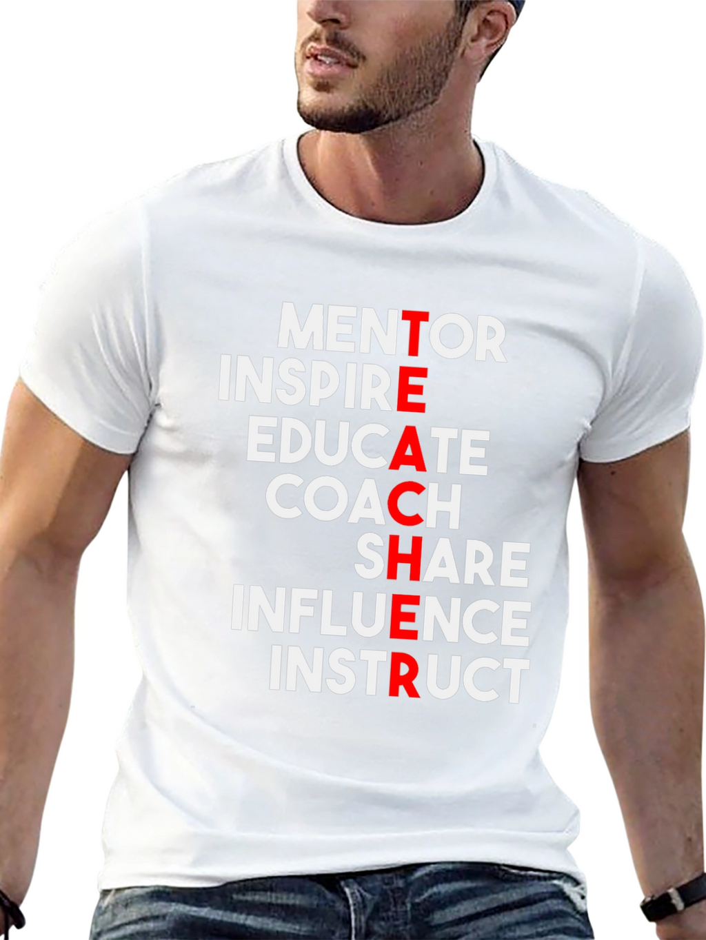Teacher Definition T-Shirt - Mentor Inspire Educate