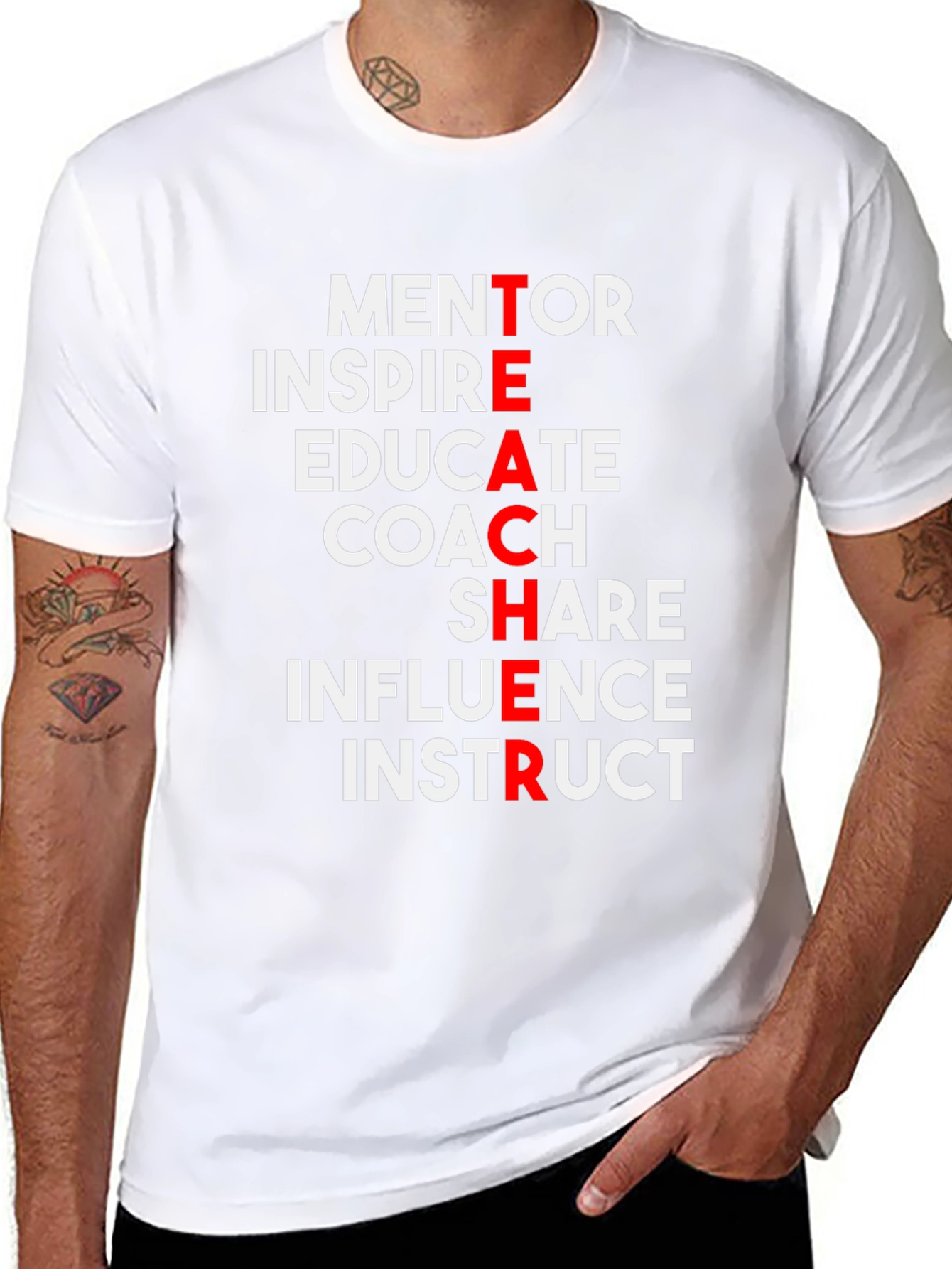 Teacher Definition T-Shirt - Mentor Inspire Educate