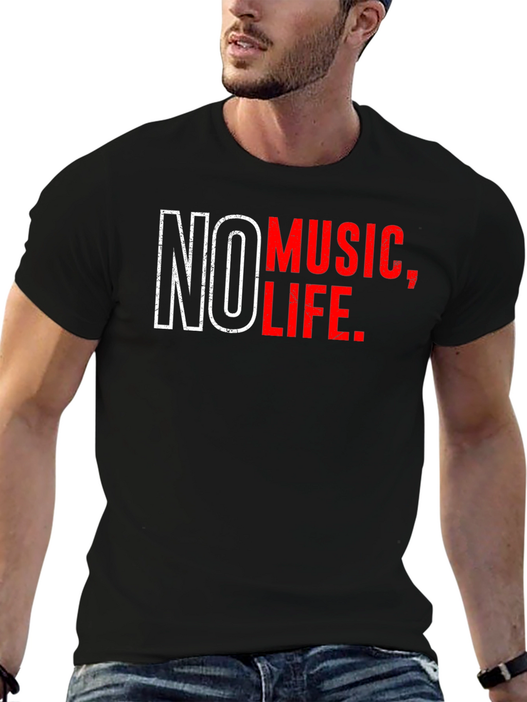 No Music No Life T-Shirt - Music Lover Tee