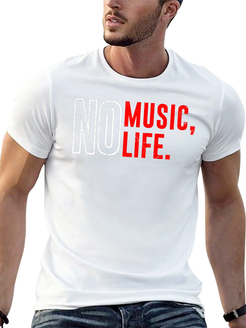 No Music No Life T-Shirt - Music Lover Tee