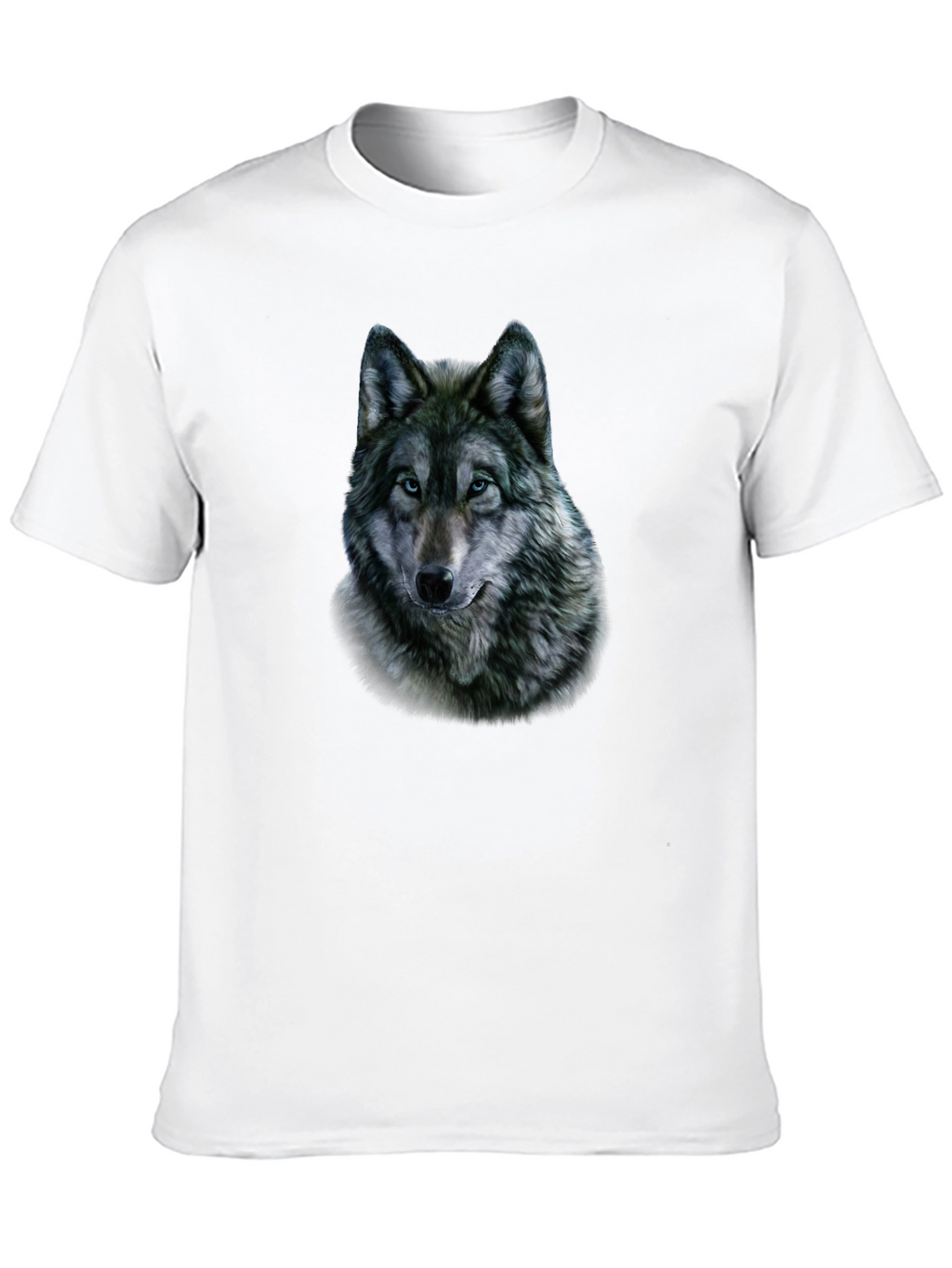 Wolf Graphic Print Black T-Shirt