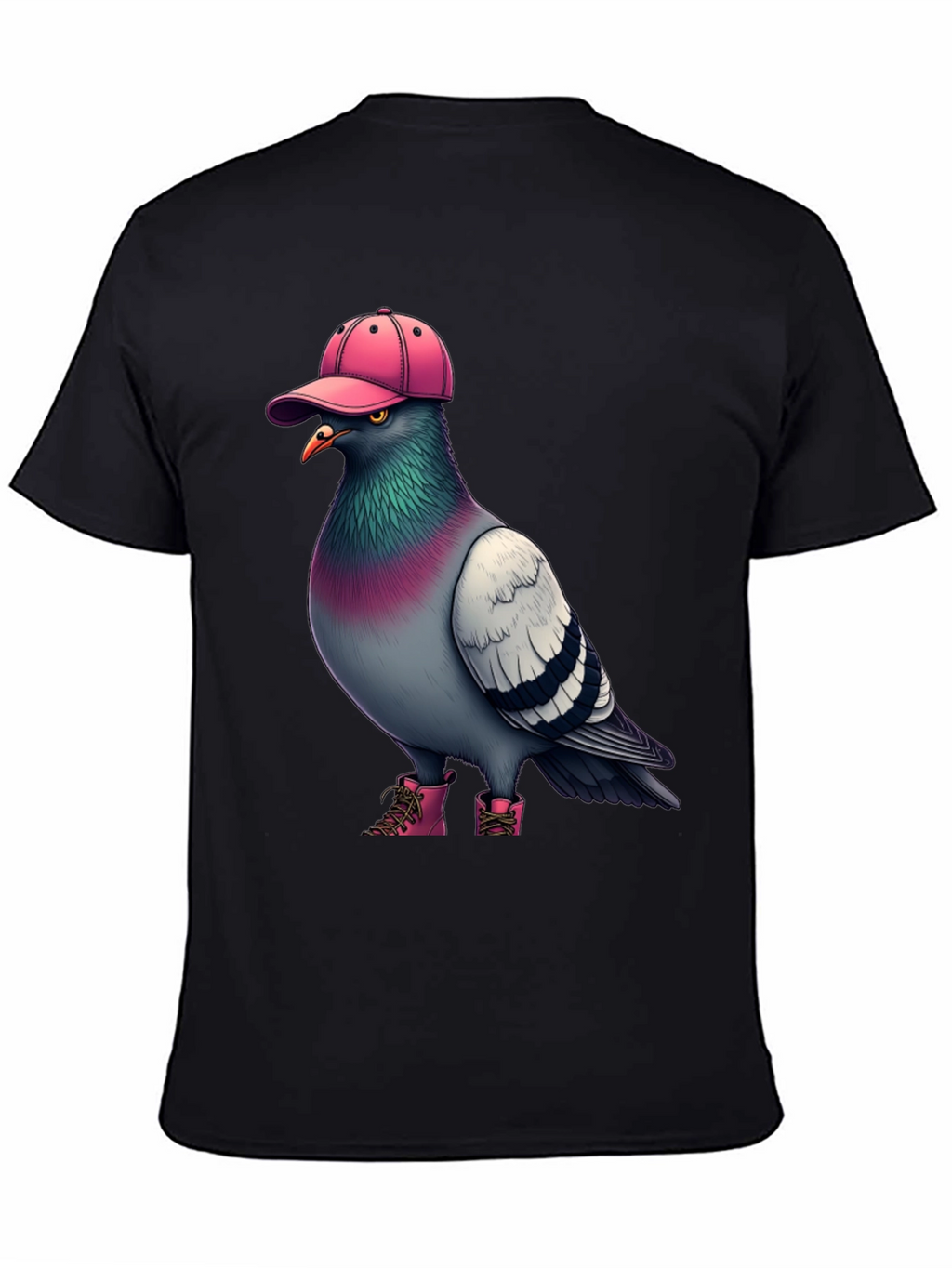 Pigeon in Pink Hat & Boots Graphic Tee