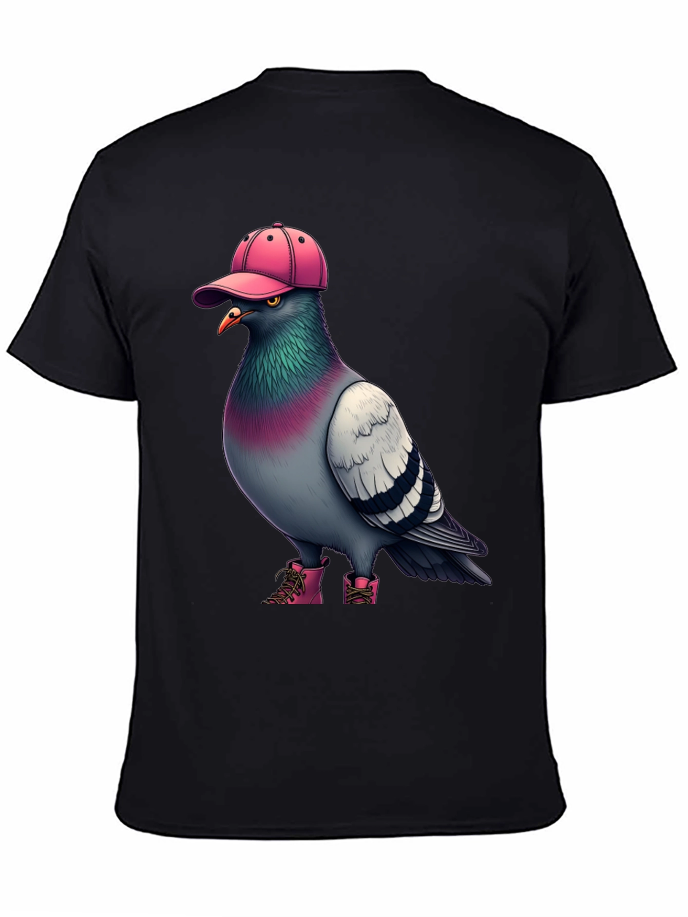 Pigeon in Pink Hat & Boots Graphic Tee