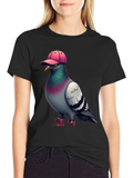 Pigeon in Pink Hat & Boots Graphic Tee