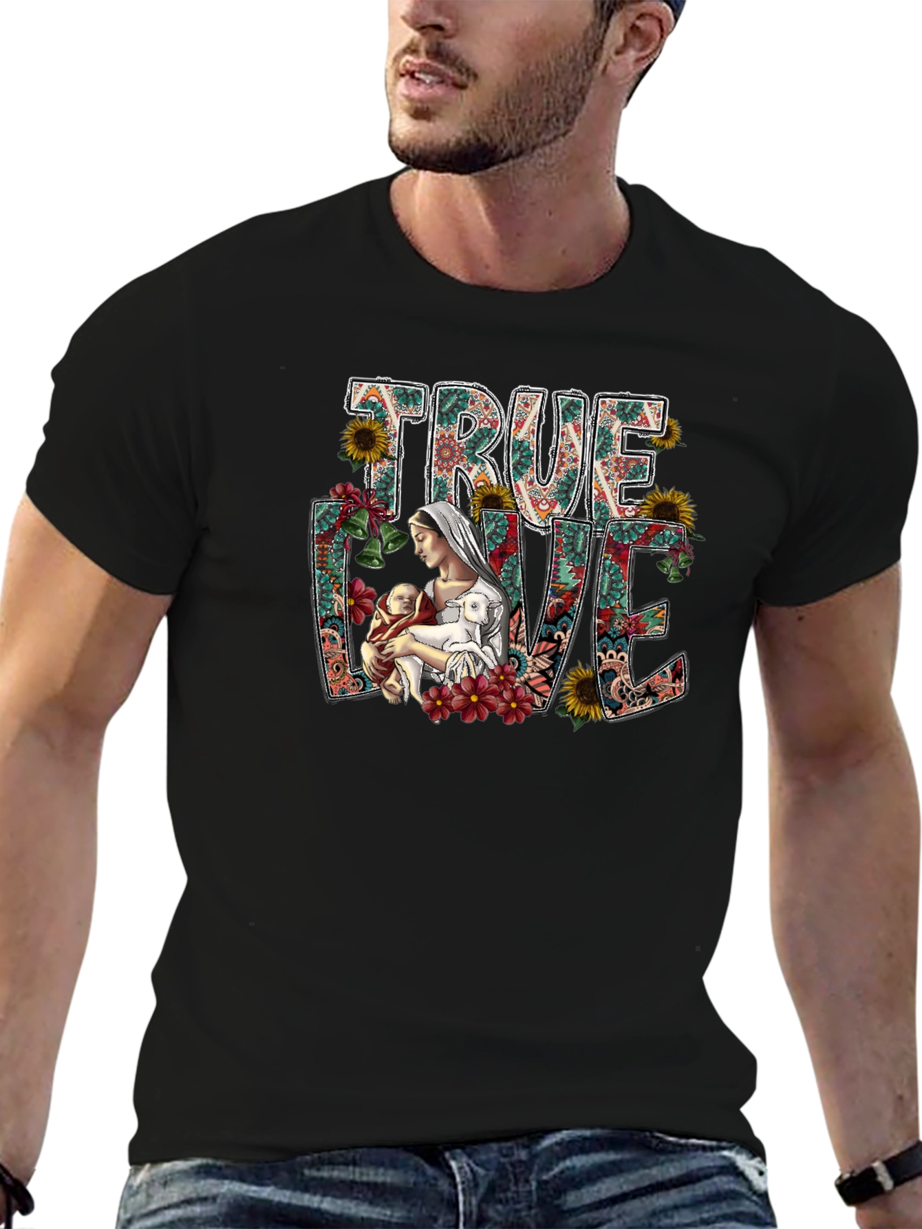 True Love Floral Graphic Tee