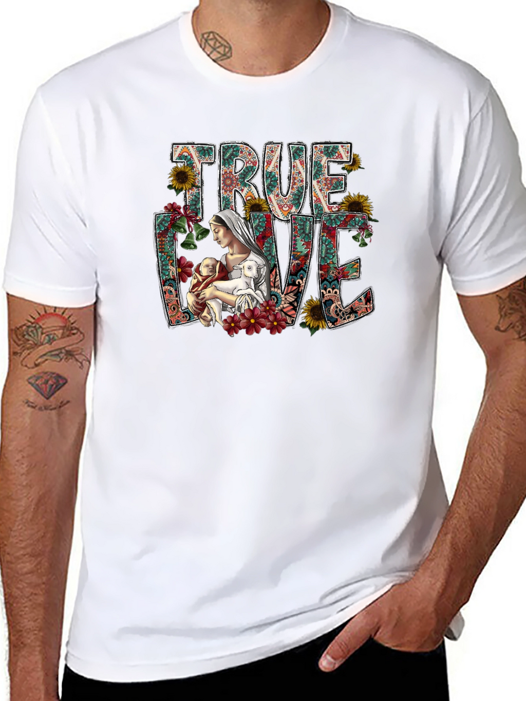 True Love Floral Graphic Tee
