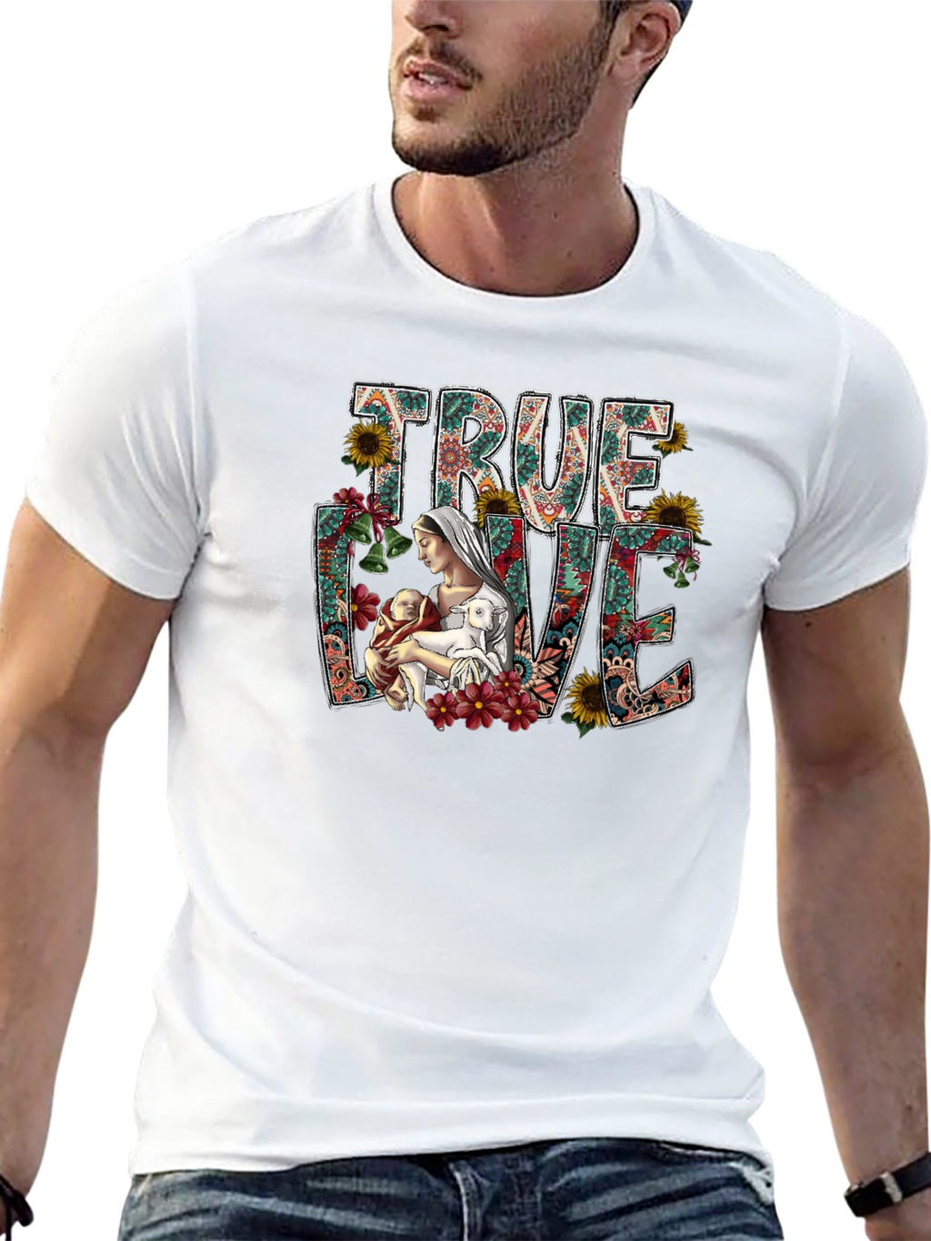 True Love Floral Graphic Tee