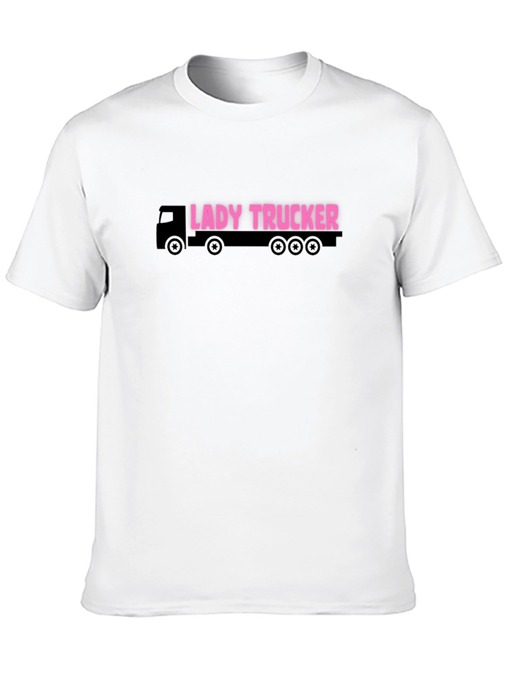 Lady Trucker Graphic Tee - Black