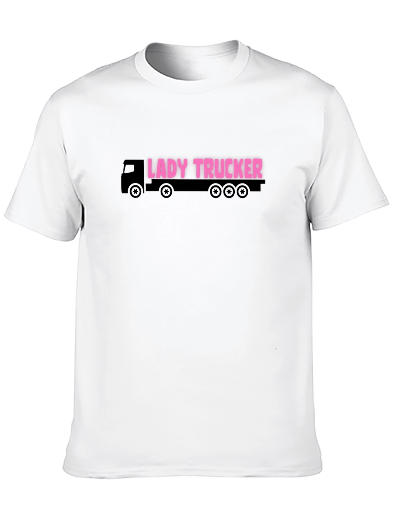 Lady Trucker Graphic Tee - Black