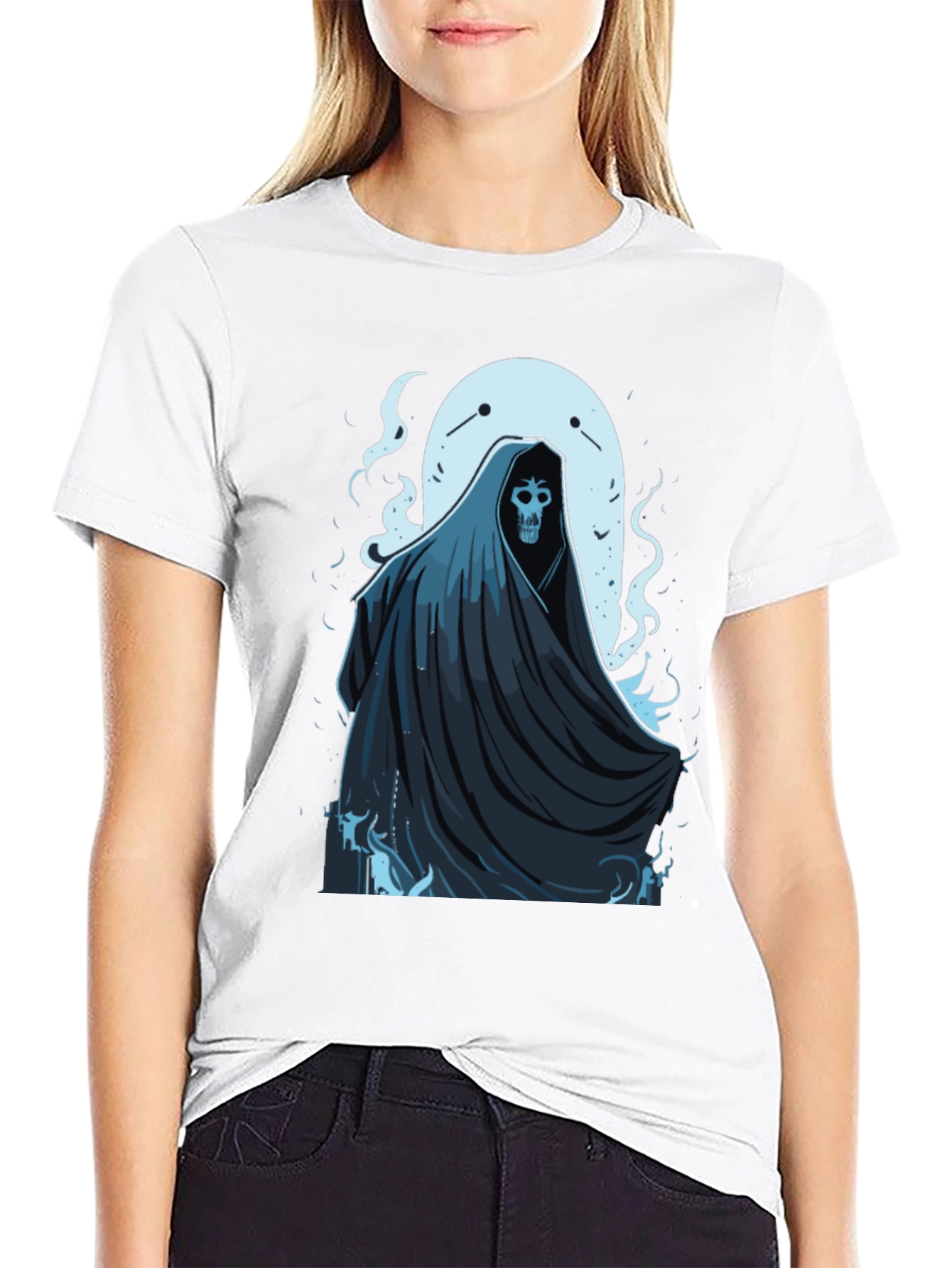 Grim Reaper Graphic Tee -  Black T-Shirt