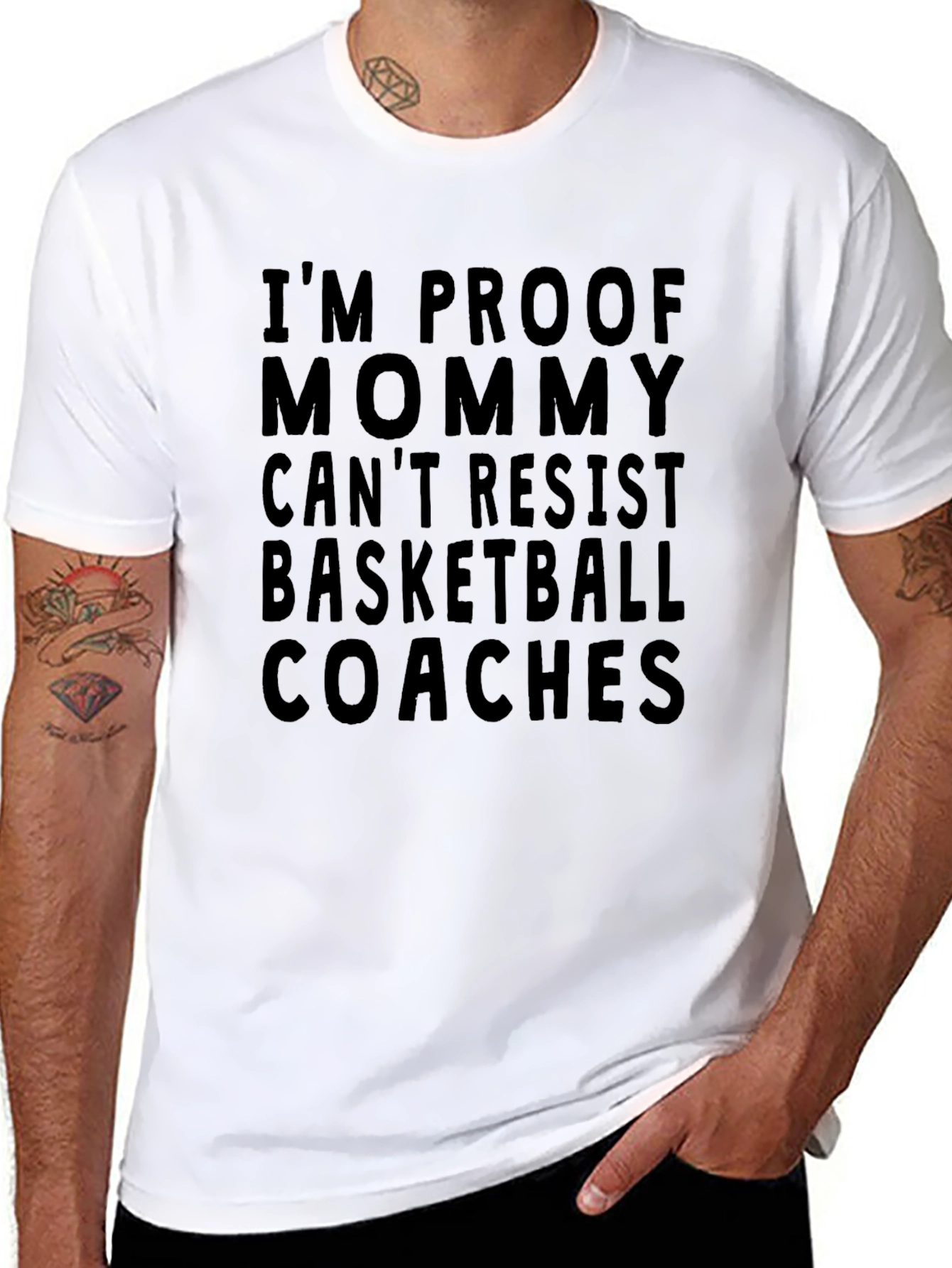 Im Proof Mommy Cant Resist Basketball Coaches T-Shirt