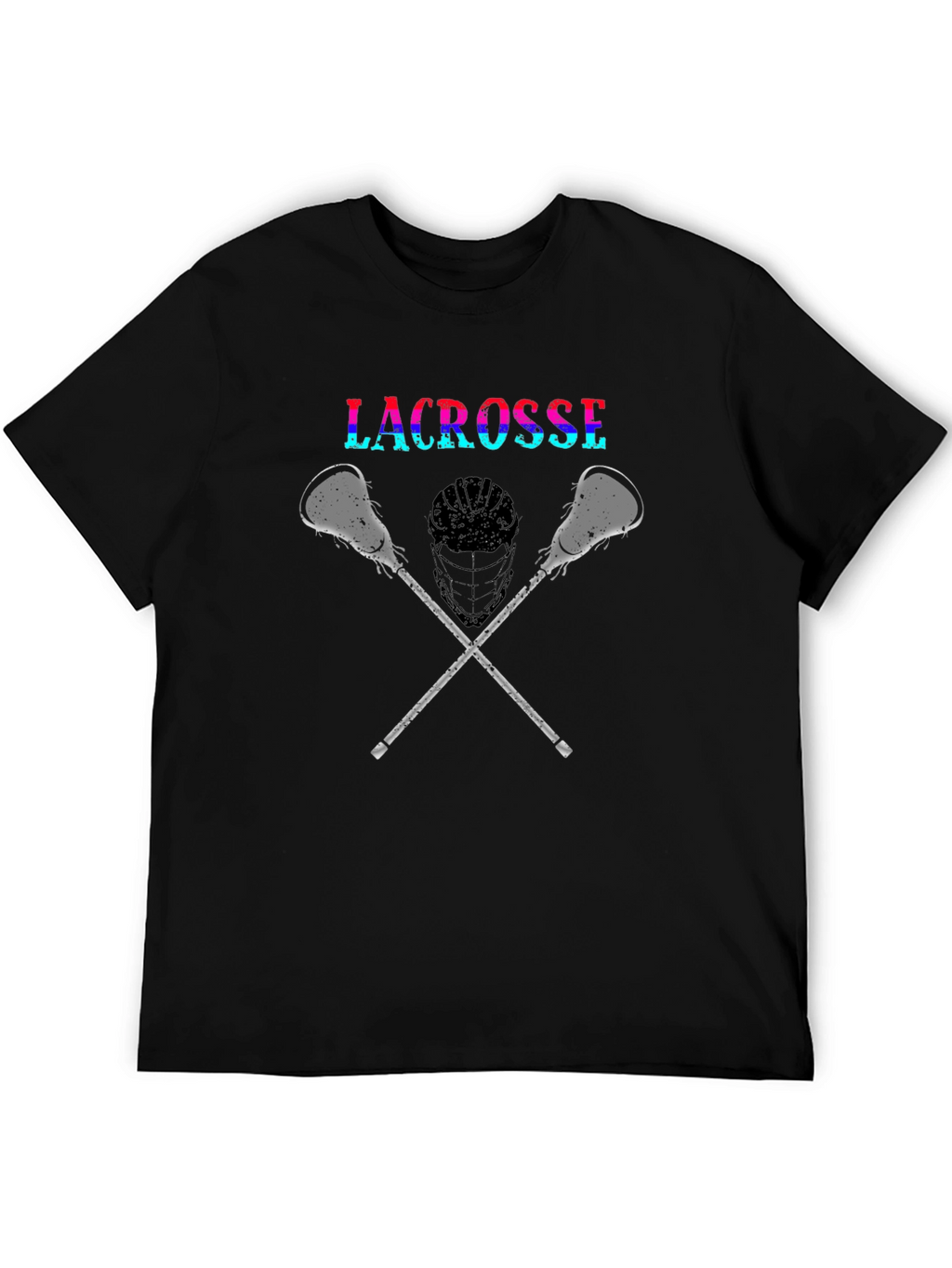 Lacrosse Graphic Tee - Sporty Black T-Shirt