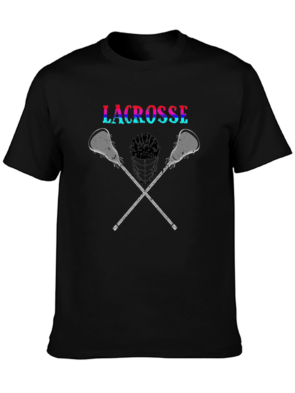 Lacrosse Graphic Tee - Sporty Black T-Shirt