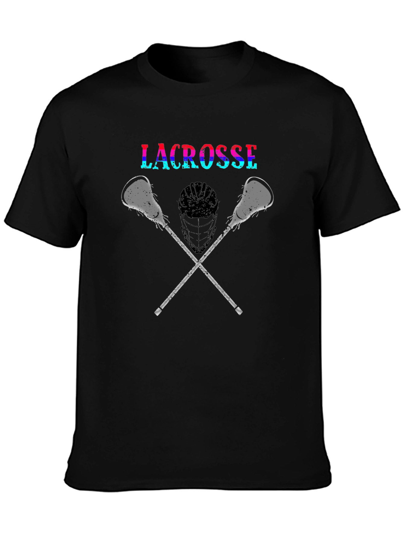 Lacrosse Graphic Tee - Sporty Black T-Shirt