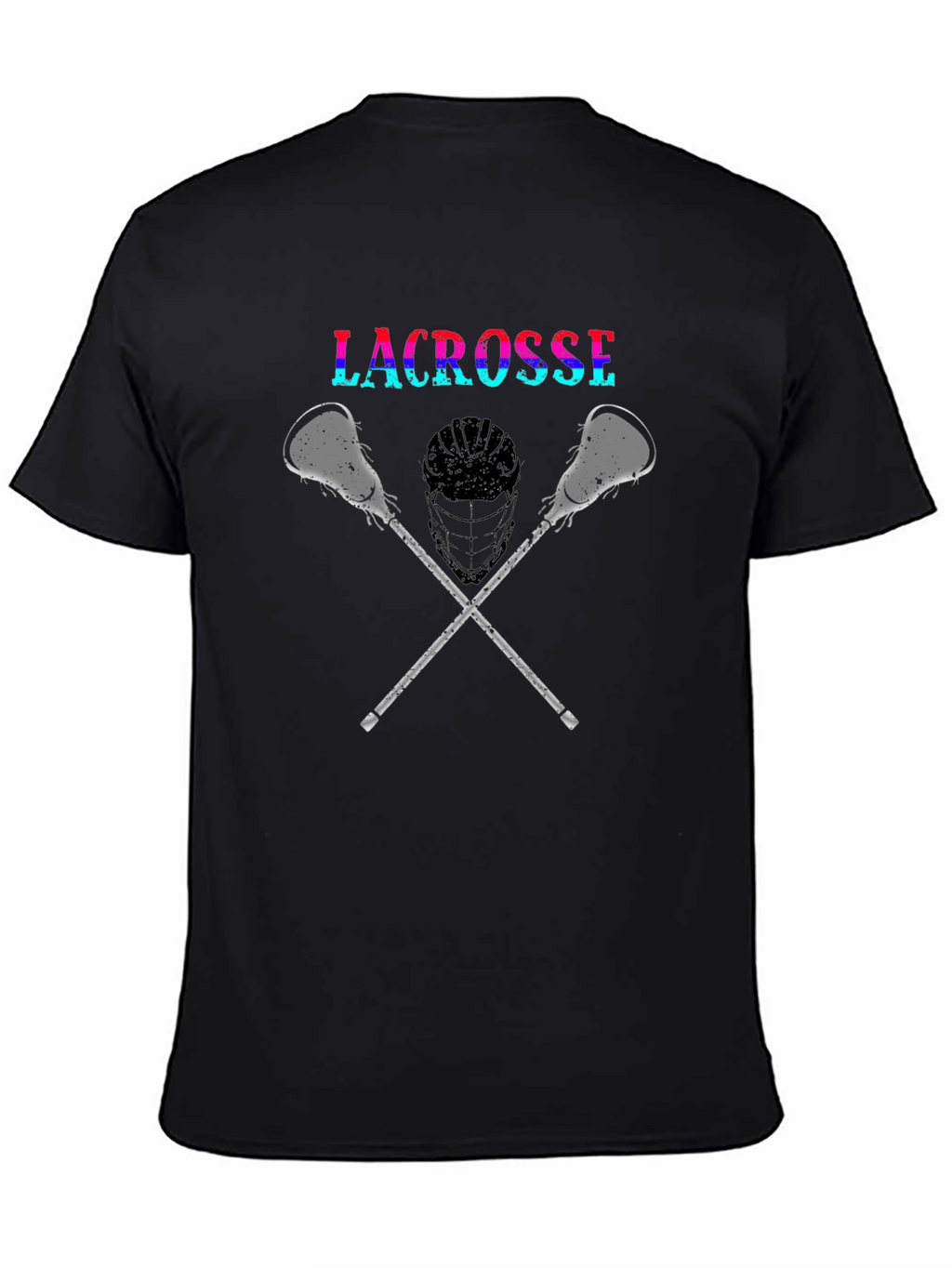 Lacrosse Graphic Tee - Sporty Black T-Shirt