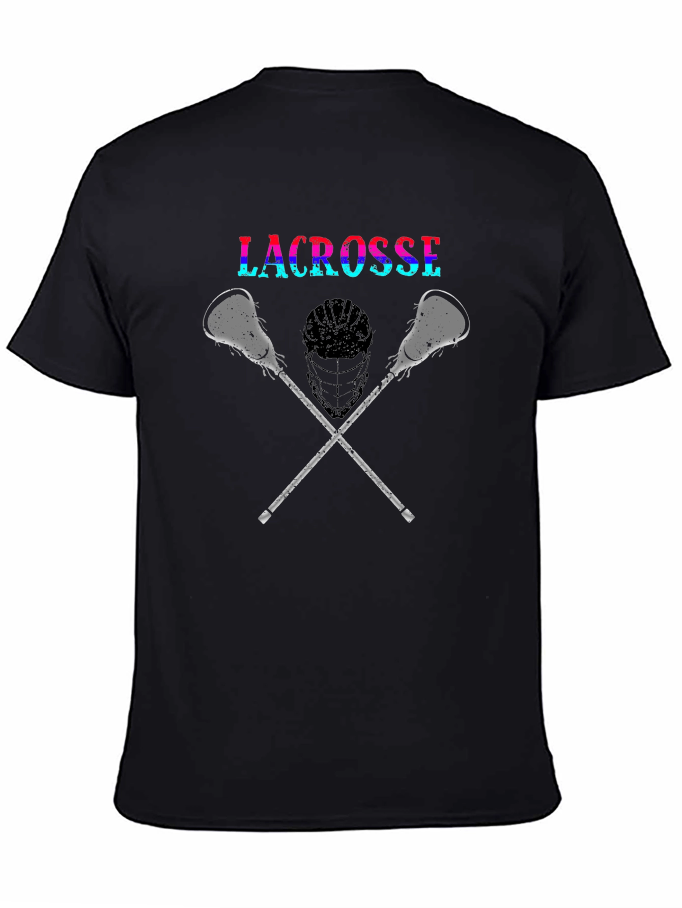 Lacrosse Graphic Tee - Sporty Black T-Shirt