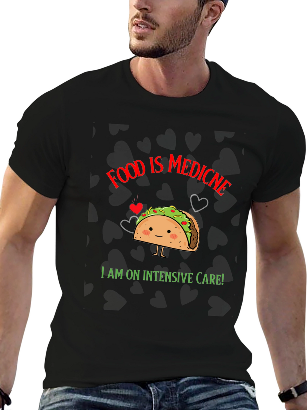 Food is Medicine Taco T-Shirt