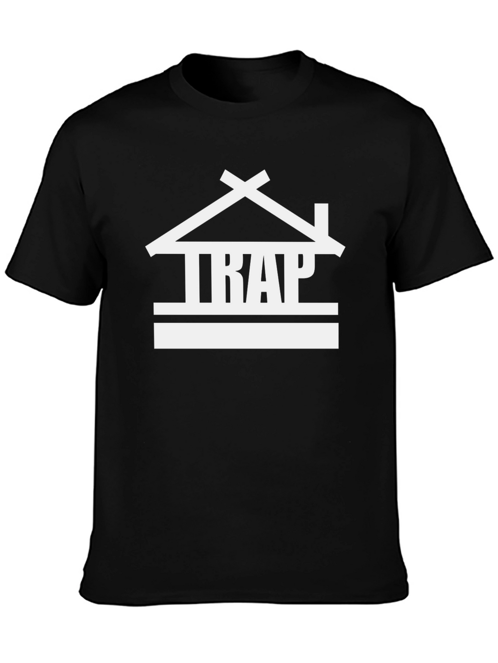 Trap House Graphic Tee - Stylish Black T-Shirt